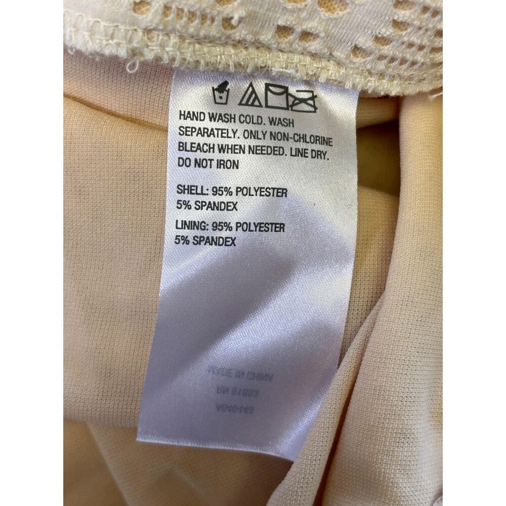 Susan Graver Skirt Womens Plus 1X White Lace Geometric Long Pencil Stretch NEW - Picture 4 of 7